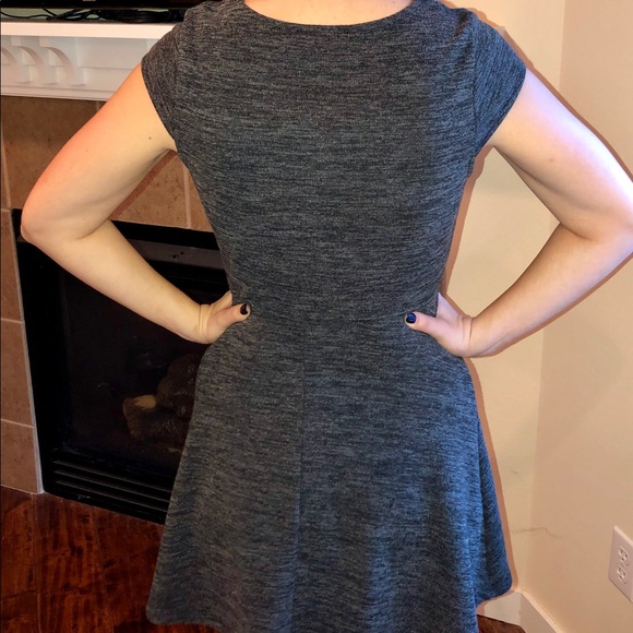 Grey fit and flare dress - Picture 2 of 4